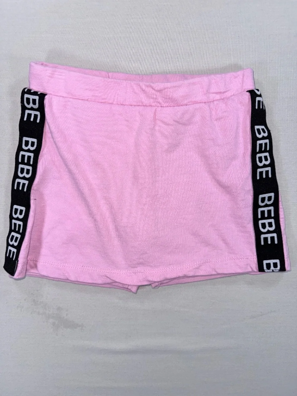 bebe Sport Girls Pink Logo Skort L (6X)